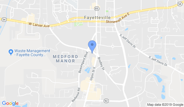 Fayette Academy of Martial Arts location Map