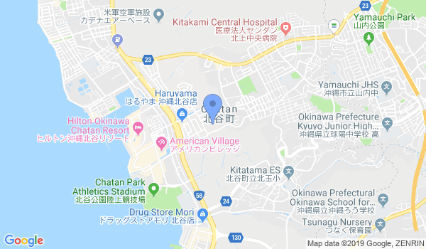Fitness and Martial Arts Studios - Okinawa location Map