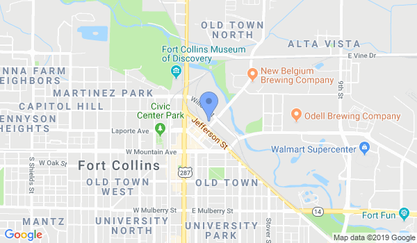 Fort Collins Chinese Shao Lin Center location Map