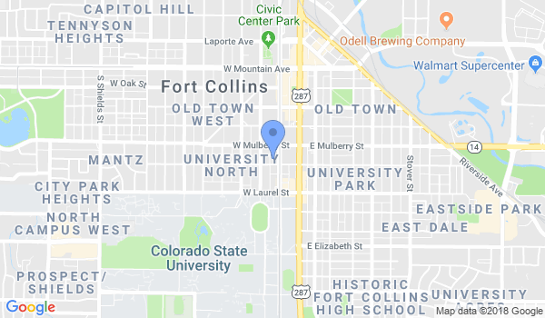 Fort Collins Tai Chi Academy location Map