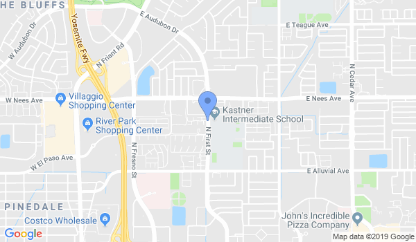 Fresno Ultimate Martial arts location Map