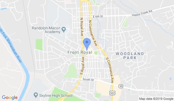Front Royal Karate & Judo Club location Map