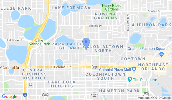 Gracie Barra Orlando location Map
