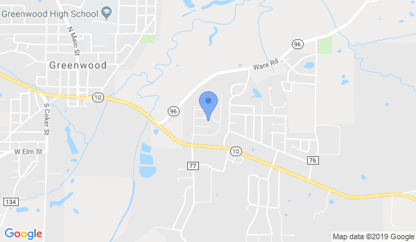 Greenwood Martial Arts location Map