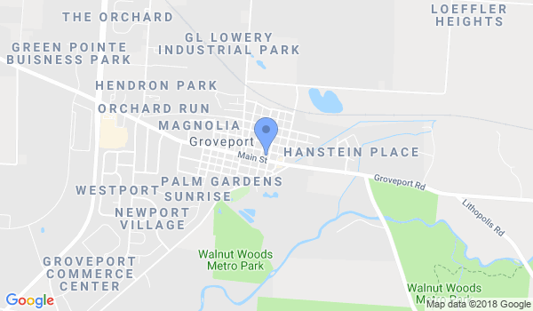 Groveport Martial Arts Academy location Map