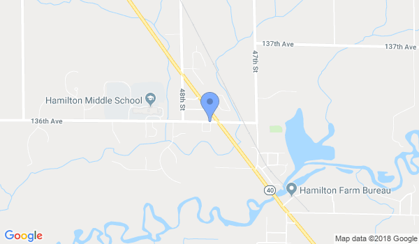 Hamilton Karate location Map