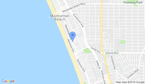 Hermosa Beach Karate & Yoga location Map