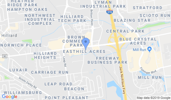 Hilliard Karate Academy location Map