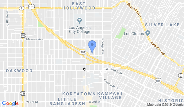 Hollywood Judo Dojo location Map