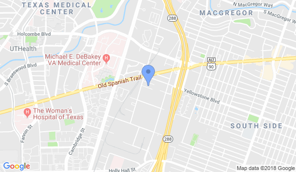 Houston Jujutsu & Kickboxing Academy location Map