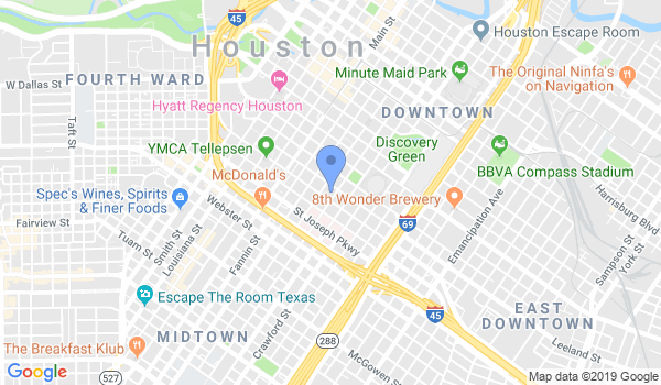 Houston Muay Thai location Map