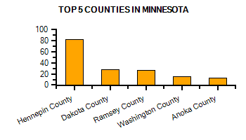 Top Counties in Illinois with highest number of Martial Arts Schools