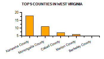 Top Counties in Indiana with highest number of Martial Arts Schools