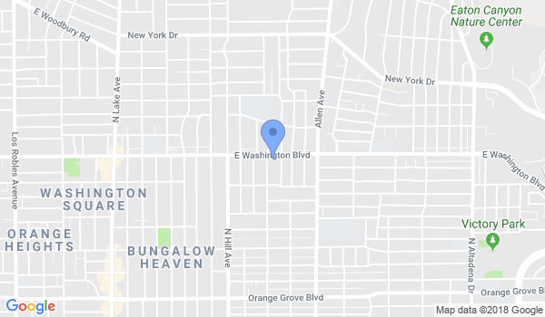 Jeff Speakman's Kenpo 5.0 Pasadena location Map
