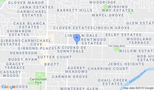 Jiujitsu Academy of Sacramento location Map