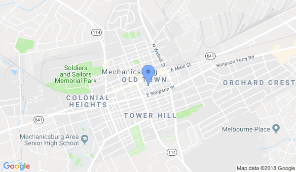 Joerg's American Karate Studio location Map