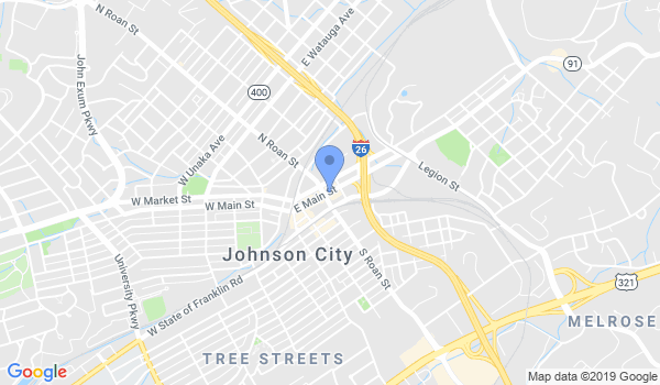 Johnson City Karate Ctr location Map
