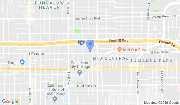 Pasadena Martial Arts Academy location Map