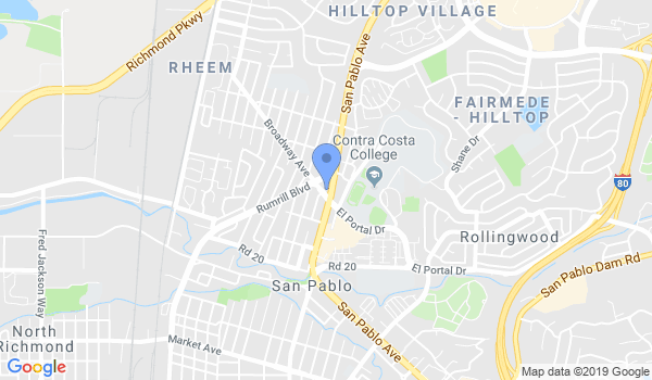 Ed Hernandez Karate location Map