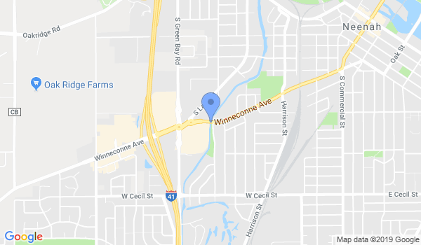 Karate America Neenah location Map