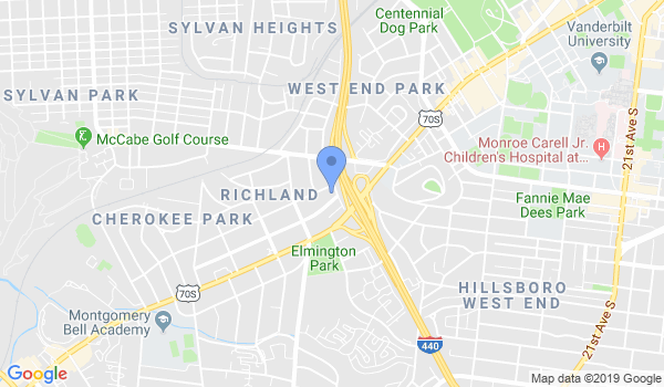 Karate School of Nashville location Map