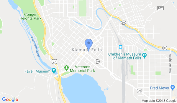 Klamath Karate School location Map