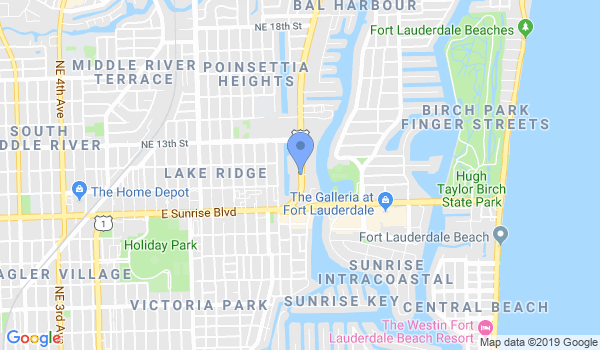Krav Maga of Ft Lauderdale location Map