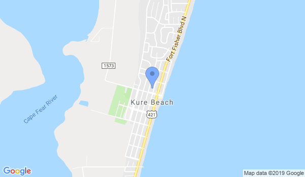 Kure Beach Aikido / Gishinkan Dojo location Map