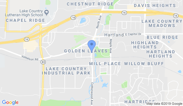 Lake Country Martial Arts location Map