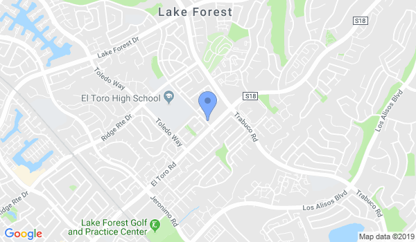 Lake Forest Karate Classes location Map