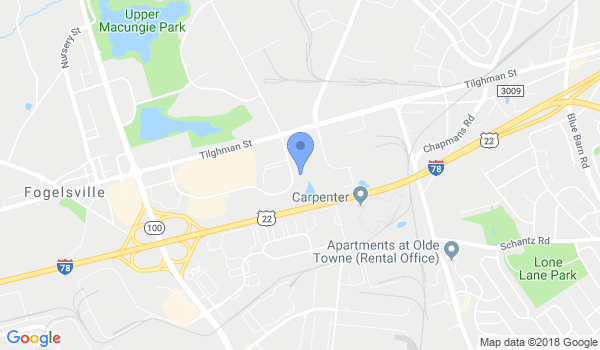Lehigh Valley Martial Arts location Map