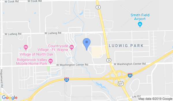 Lions Karate of Fort Wayne location Map