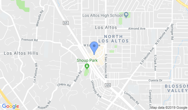 Los Altos Karate location Map