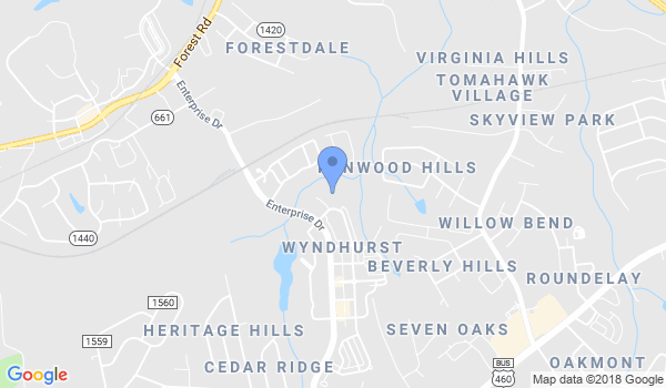 Lynchburg Kempo: Jamerson YMCA Martial Arts location Map