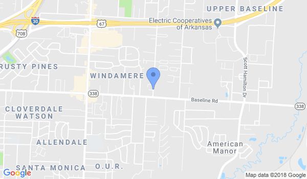 Little Rock Kung Fu location Map