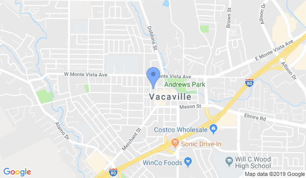 Martial Arts Institute of Vacaville location Map