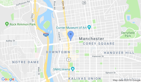 Manchester Karate Studio location Map