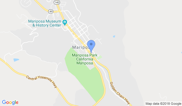 Mariposa Martial Arts Academy location Map