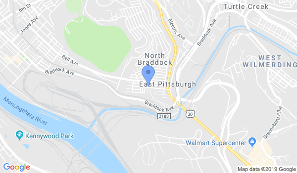Pittsburgh Martial Arts & Boxing Academy location Map