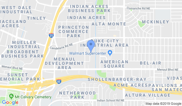 Martial Arts Institute of New Mexico location Map