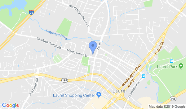 Maryland Martial Arts Training Center location Map