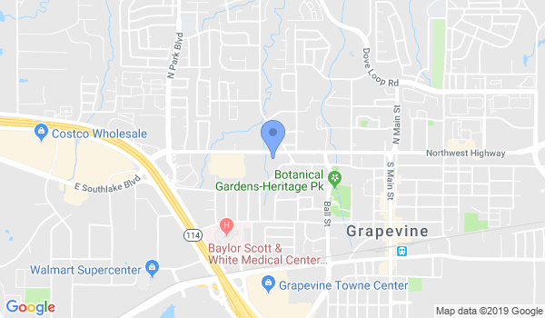 Grapevine Martial Arts Academy location Map