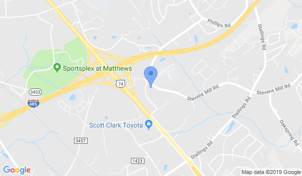 Carolina's American Judo Assoc dba Matthews PAL location Map