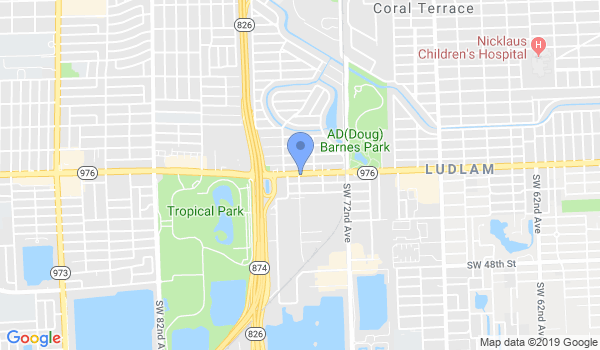 Miami Karate & Fitness Kickbox location Map