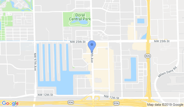 Miami Wing Chun Kung Fu School location Map