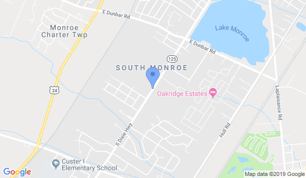 Monroe Martial Arts location Map