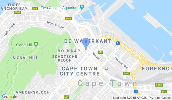 Mushindo Aikido Cape Town South Africa location Map