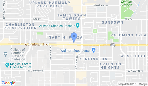 Nevada State Tae Kwon-DO Assn location Map