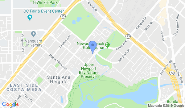 Newport Beach Karate location Map