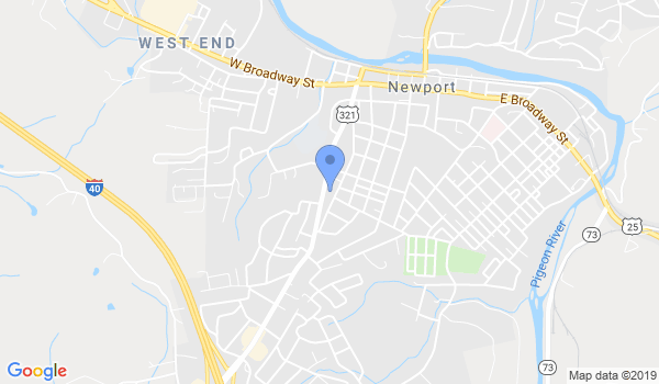 Newport Karate Center location Map
